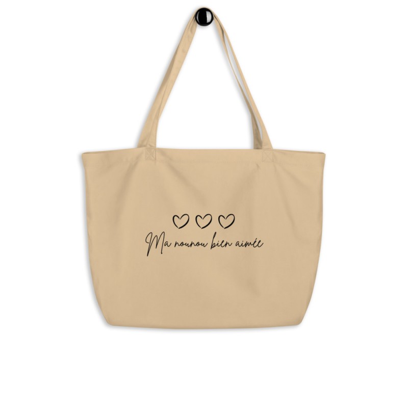 Grand tote bag "Ma nounou bien aimée"